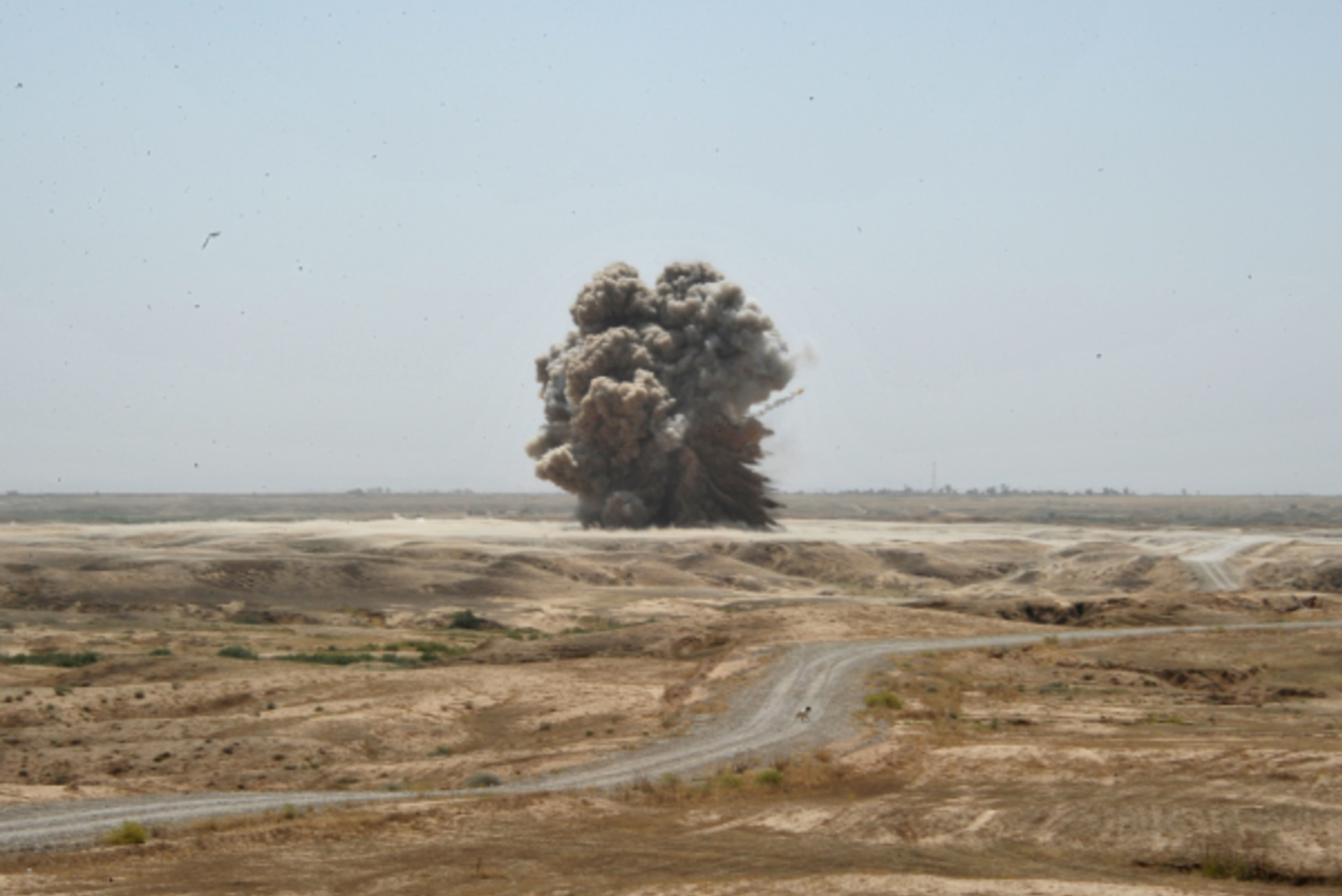 На военной базе к югу от иракского Багдада прогремел взрыв