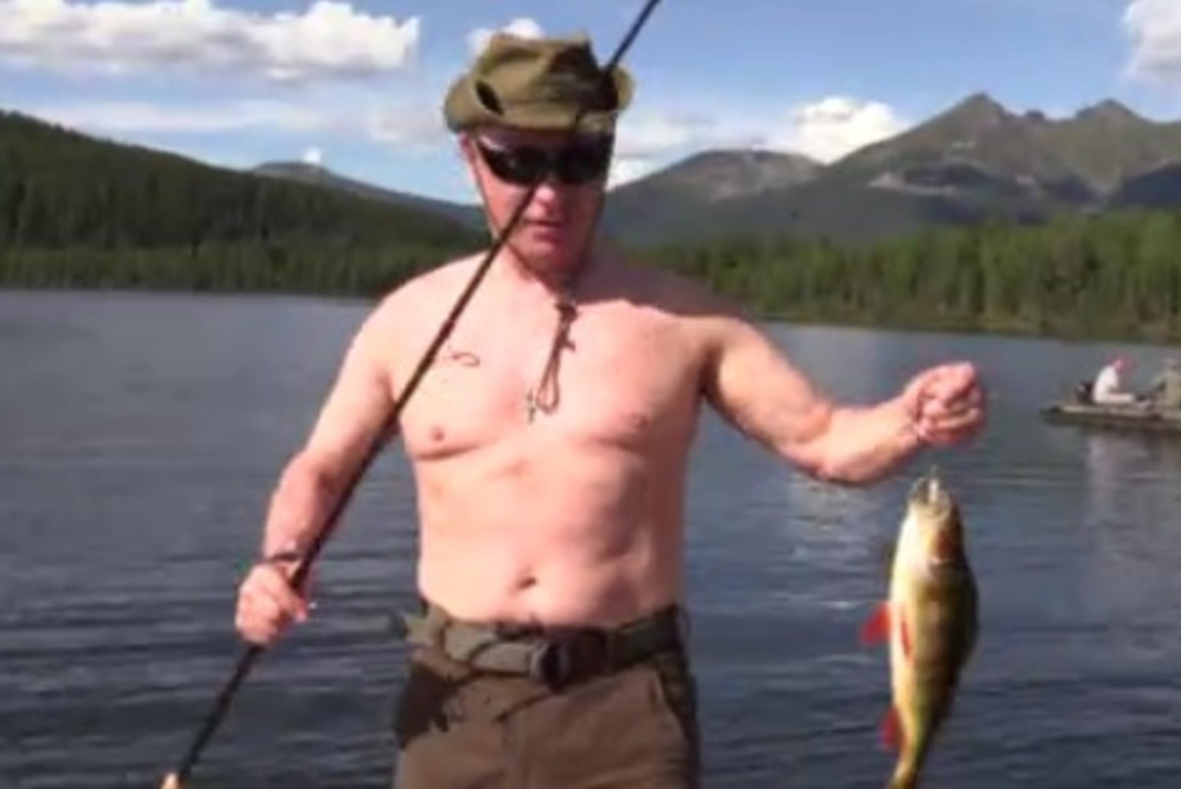 Зимин и Путин на рыбалке