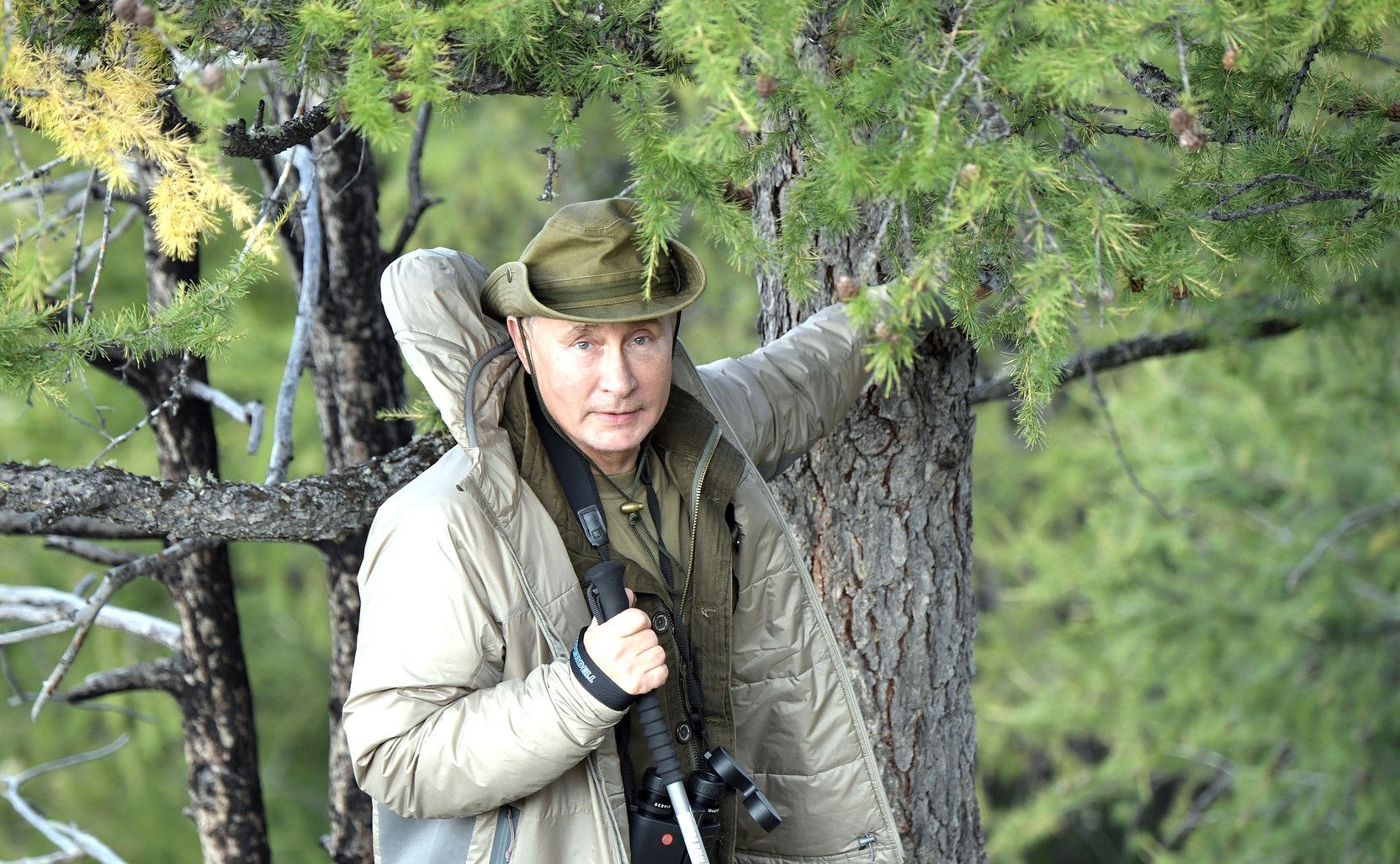 Путин Владимир Владимирович в тайге