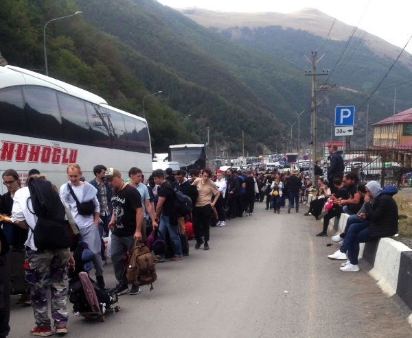За два дня из России в Грузию уехали более 20 тысяч человек