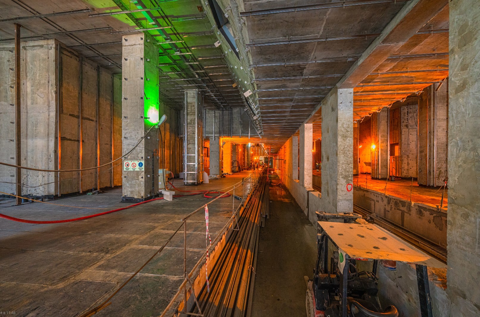 При строительстве БКЛ уложено более миллиона кубометров бетона