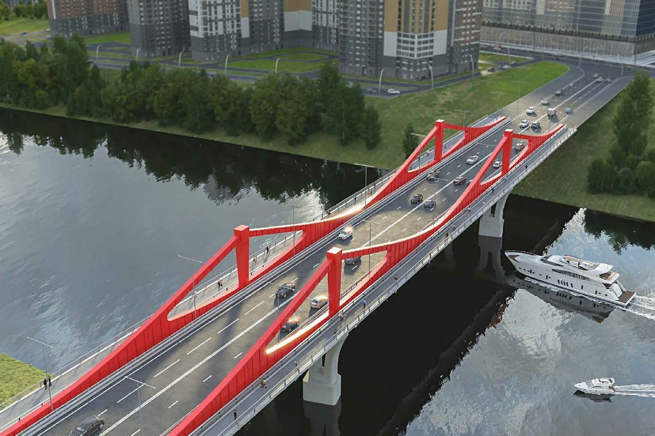 Готовность моста в створе улицы Мясищева в Москве оценивают на 45%