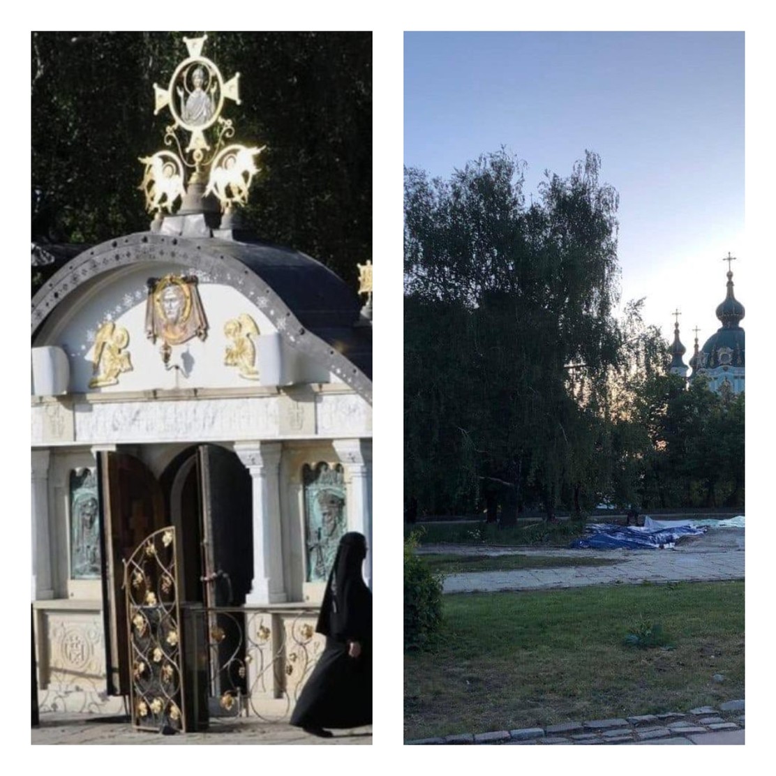 В Киеве снесли Владимиро-Ольгинскую часовню Десятинного монастыря