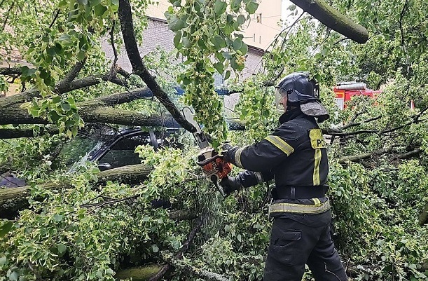 Не менее двух человек погибли во время шторма в Петербурге