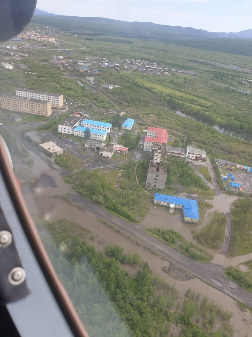 В Магаданской области уровень реки, подтопившей больницу, начал снижаться