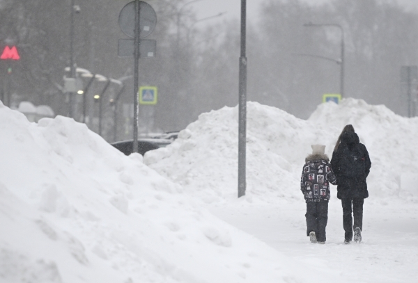 В Москве зафиксирован рекордный сугроб высотой 80 сантиметров