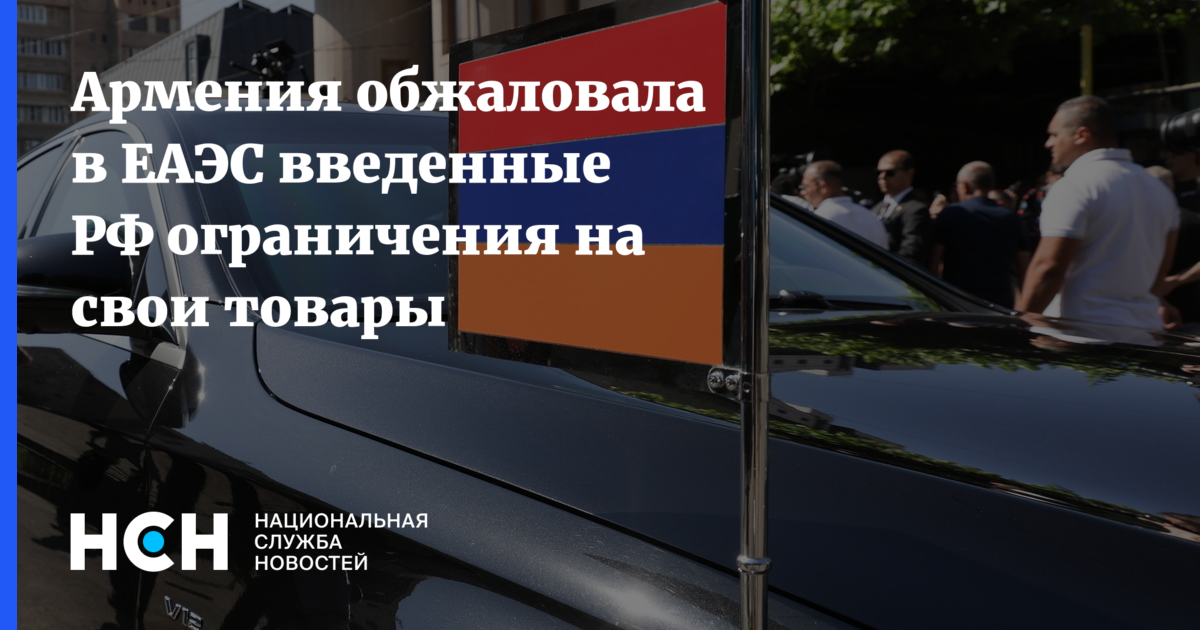Армения обжаловала в ЕАЭС введенные РФ ограничения на свои товары