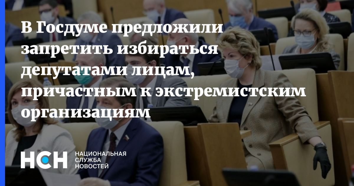 Лицо причастное к экстремистской деятельности. Кто избирается в Госдуму.