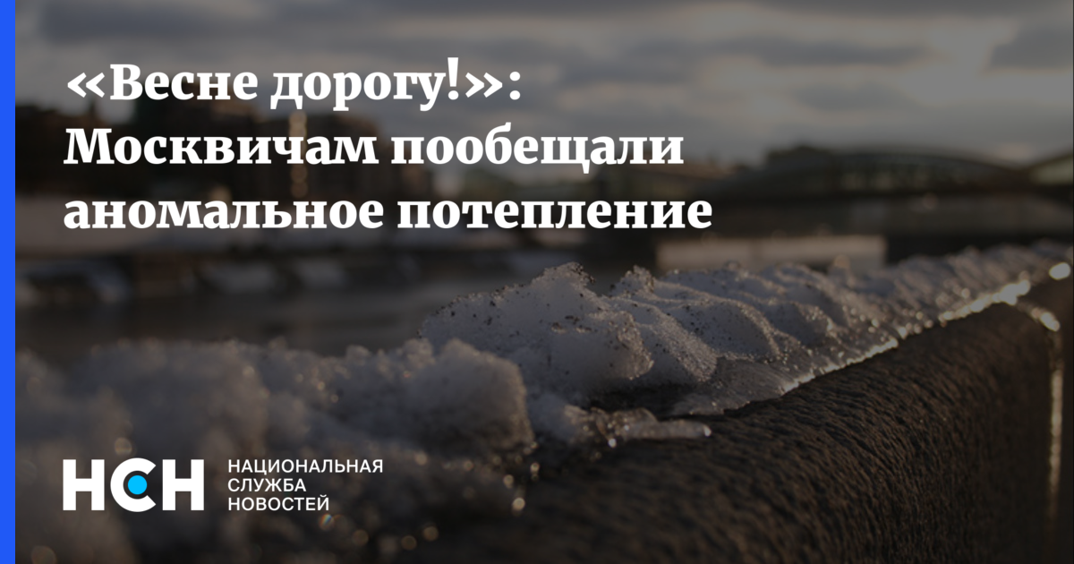 Москвичам пообещали потепление Москвичам пообещали потепление