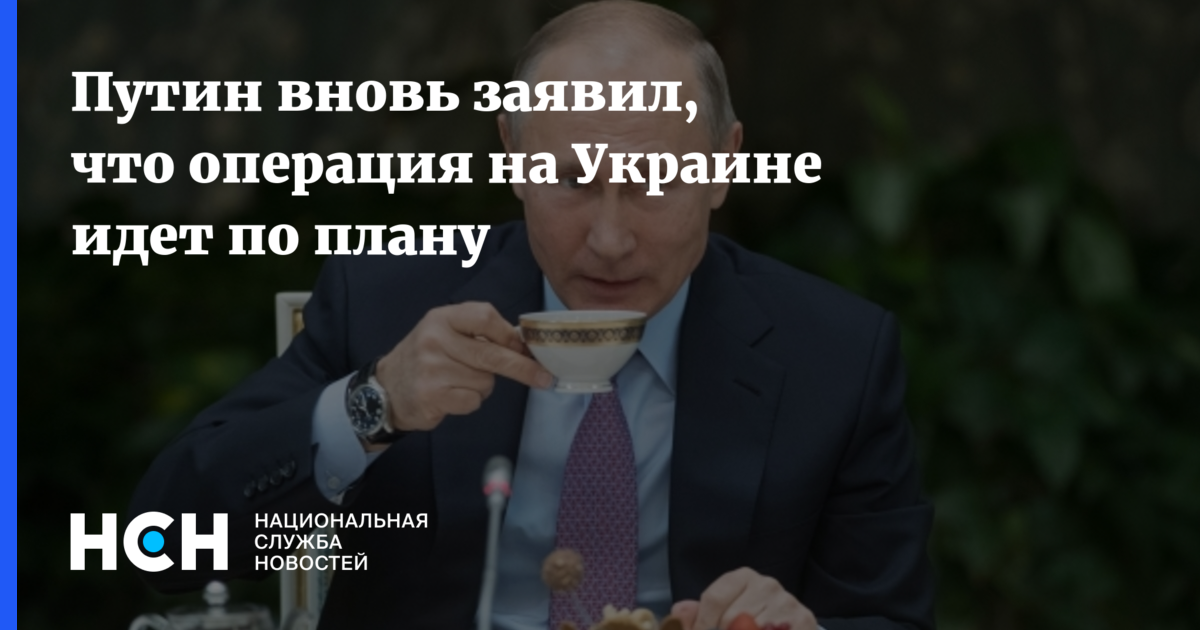 У путина все идет по плану