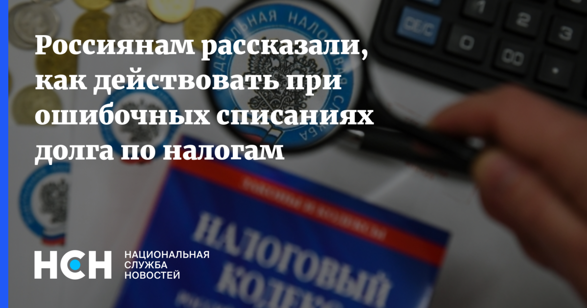 Россиянам рассказали, как действовать при ошибочных списаниях долга по налогам
